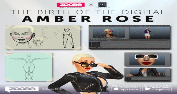 Amber Rose x Zoobe 3D Character Release SXSW 2016
