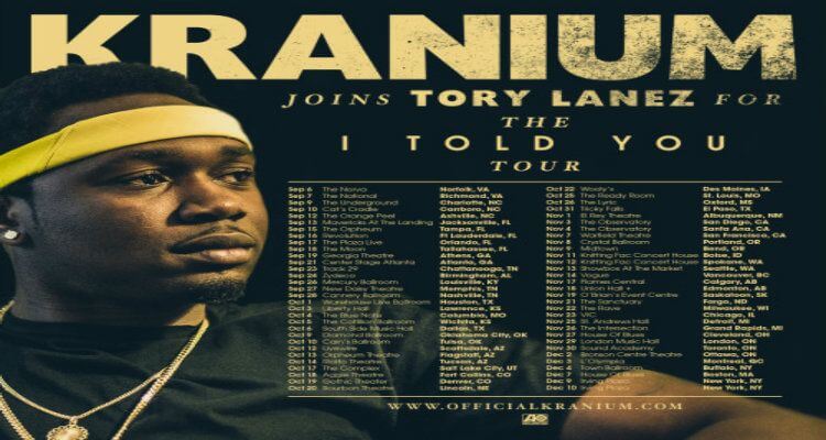 Kranium Joins Tory Lanez on 'I Told You' Tour