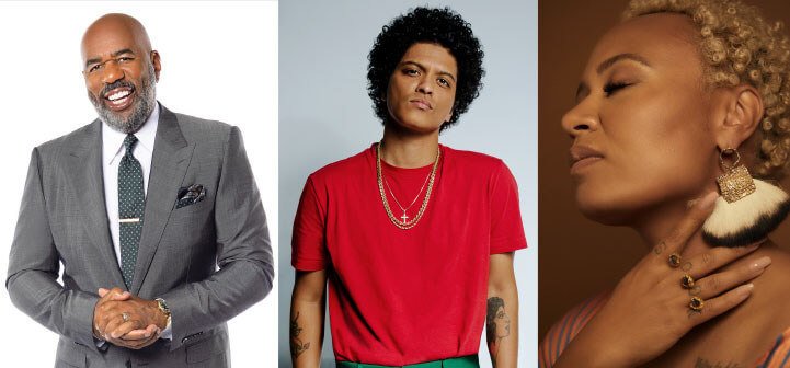 Bruno Mars, Steve Harvey Join Beloved Benefit in Atlanta