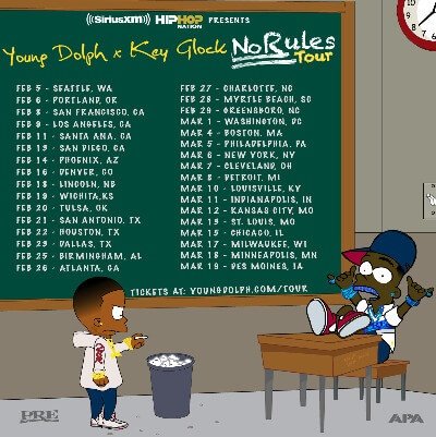 SiriusXM Presents 'Young Dolph x Key Glock: No Rules Tour'