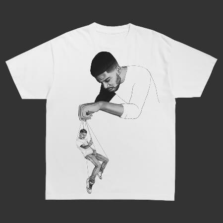 Kid Cudi and Virgil Abloh Release 'Pulling Strings' T-Shirt as Kid Cudi Returns With New Single, 'Leader of the Delinquents'
