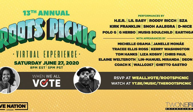 The Roots Picnic 2020 Partners With Michelle Obama’s When We All Vote For Virtual Festival Experience