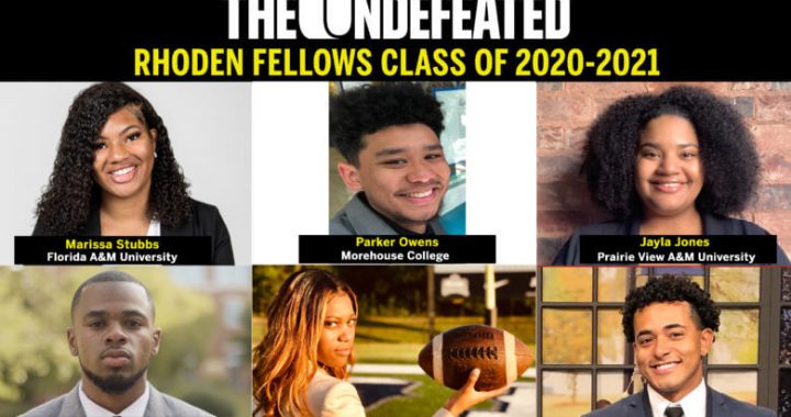 ESPN The Undefeated Names the Fourth Class of Six Rhoden Fellows