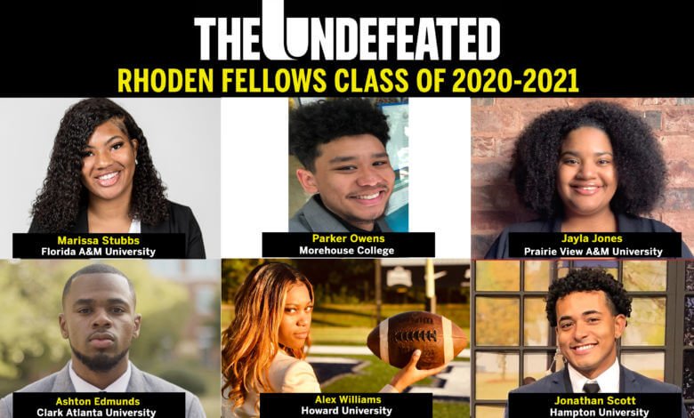 ESPN The Undefeated Names the Fourth Class of Six Rhoden Fellows