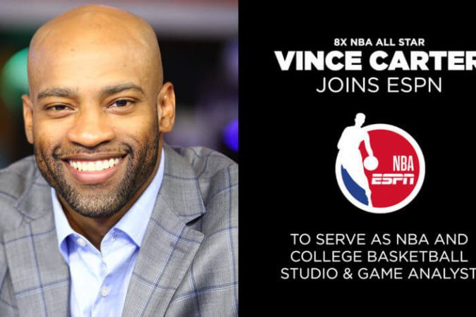 ESPN Signs Eight-Time NBA All Star Vince Carter to Multi-Year Deal