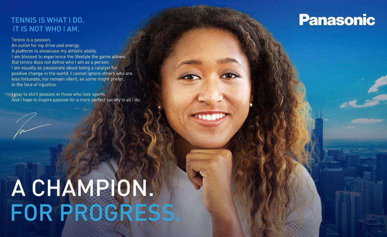 Panasonic Signs Naomi Osaka as Brand Ambassador