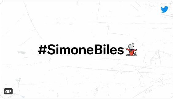 Simone Biles Becomes First Female Athlete with Her Own Twitter Hashtag and Emoji