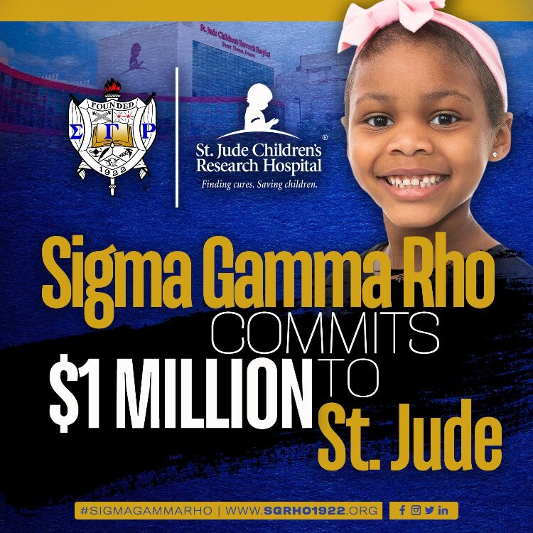 Sigma Gamma Rho Donates 1 Million to St. Jude Children's Hospital