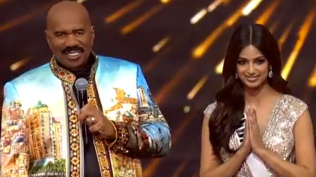 Steve Harvey Asks Miss Universe Winner Miss India to Do an Animal Impression and Makes Another Blunder With Another Contestant