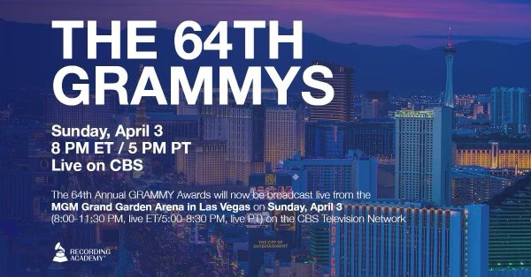 Grammy Awards Rescheduled for April and Relocated to Las Vegas