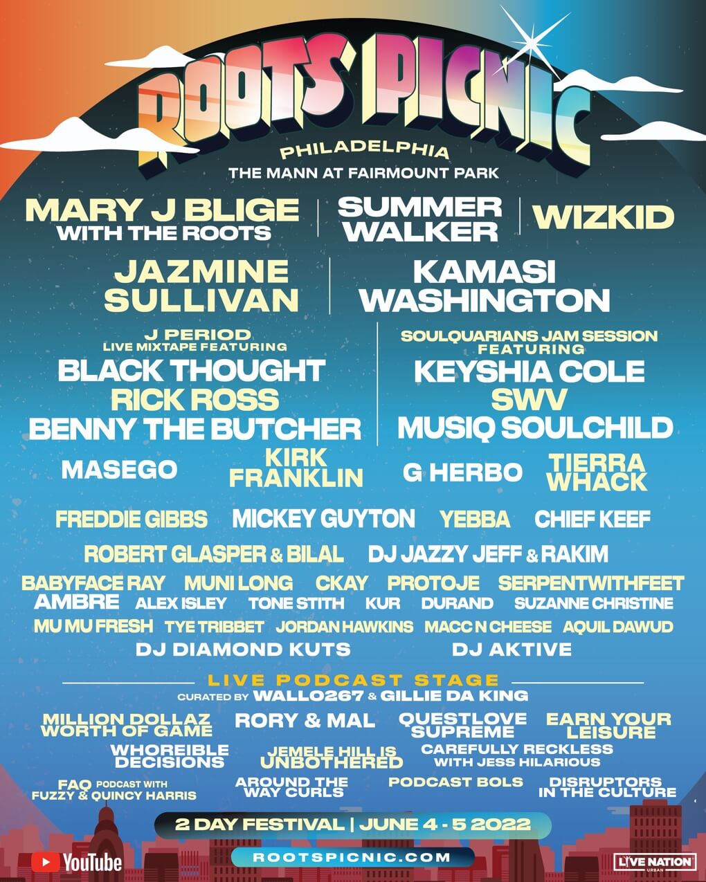 The Roots and Live Nation Urban Announce the Return of 'Roots Picnic' Saturday and Sunday, June 4-5, 2022