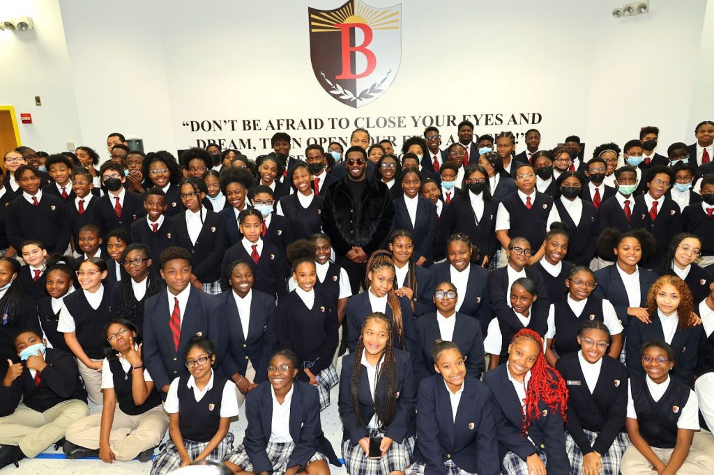 Sean 'Diddy' Combs Makes Surprise Visit to The Bronx Capital Preparatory Charter School