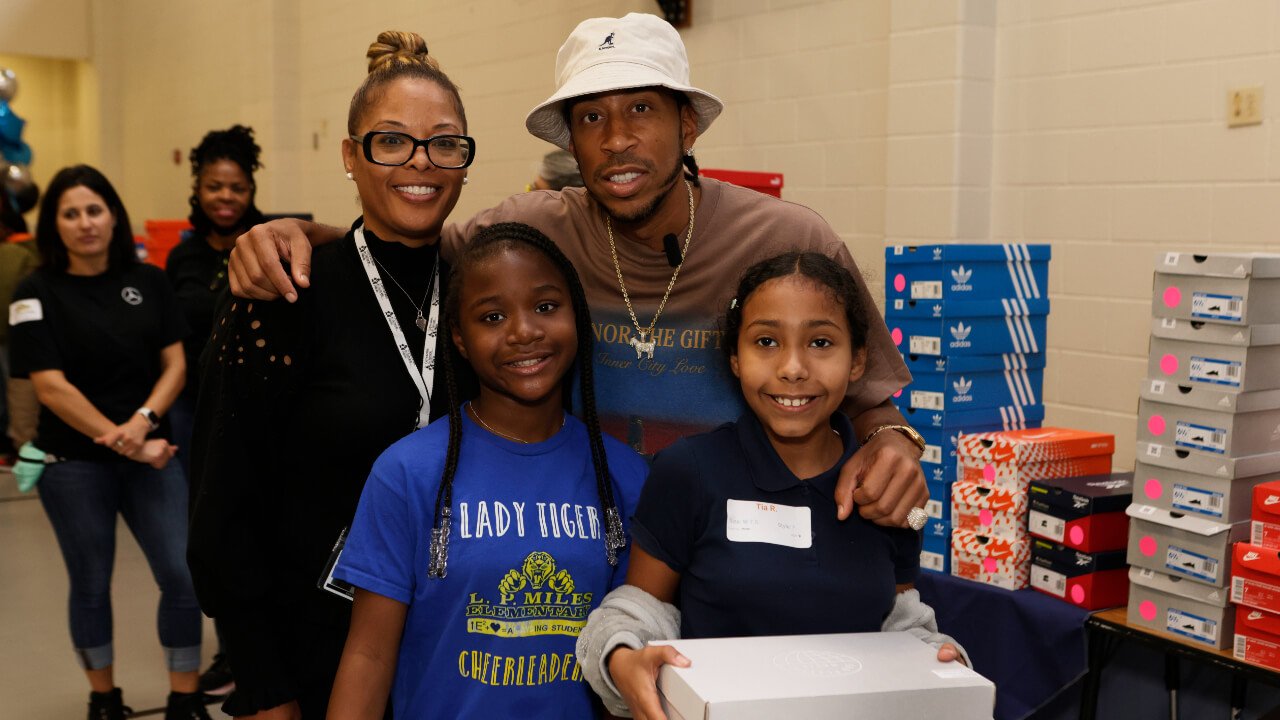 Ludacris Teams With Mercedes-Benz to Gift 1,270 Pairs of New Footwear to Atlanta Students