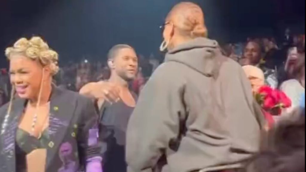 Usher Stops Show to Give Queen Latifah Her Flowers