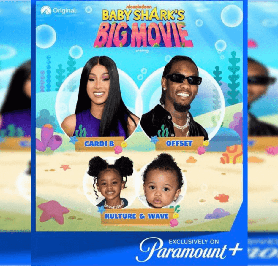 Cardi B, Offset and Children to Appear in Baby Shark’s Big Movie!