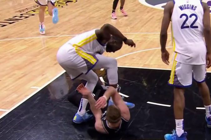 NBA Suspends Draymond Green For Stomping Opposing Player, Domantas Sabonis in Playoff Game