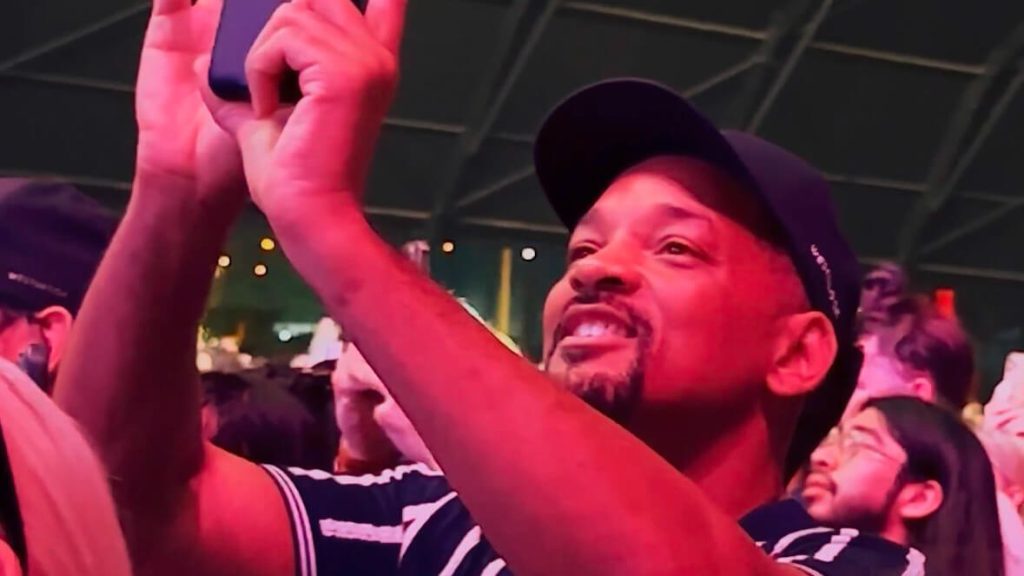 Will Smith Beams and Shows Off Expression of Pride When Daughter Willow Performs At Coachella