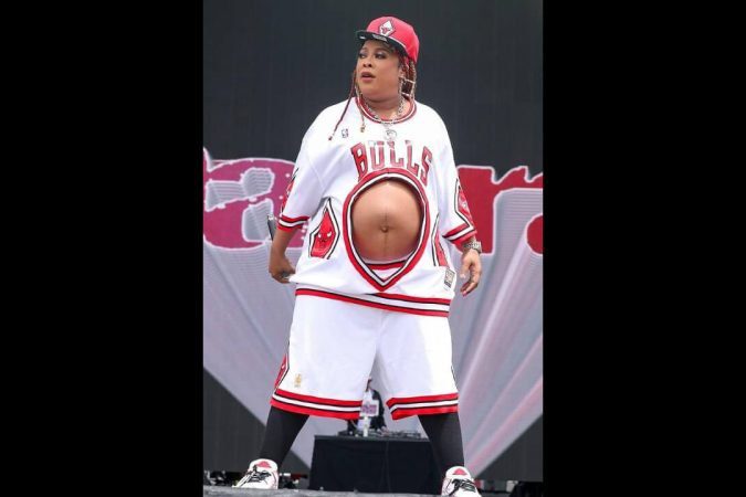 Da Brat Reveals Pregnant Belly at 'Lovers and Friends' Festival