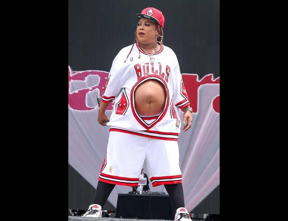 Da Brat Reveals Pregnant Belly at 'Lovers and Friends' Festival