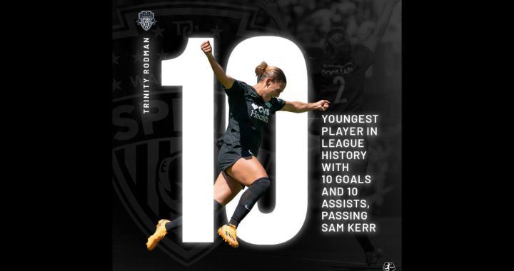 Trinity Rodman Breaks Another Record by Becoming Youngest Player in NWSL History to Reach 10 Goals, 10 Assists