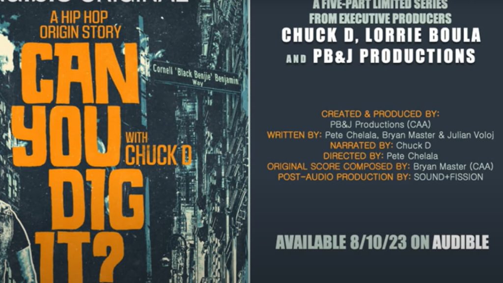 Audible Releases Trailer for Hip-Hop-Inspired Series, ‘Can You Dig It?’ Narrated by Chuck D