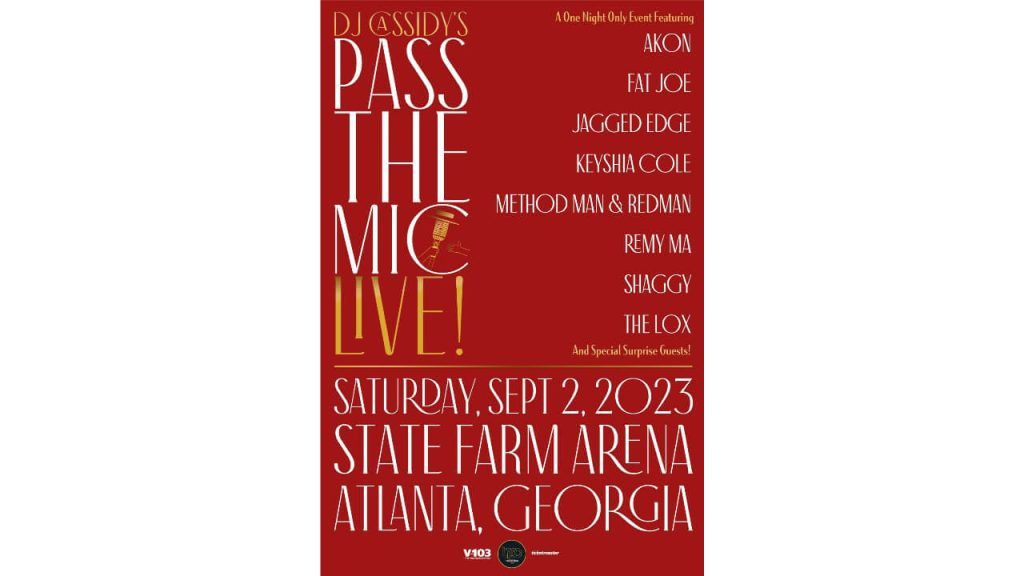 DJ Cassidy's 'Pass The Mic Live!' Heads to State Farm Arena in Atlanta on Saturday, September 2nd