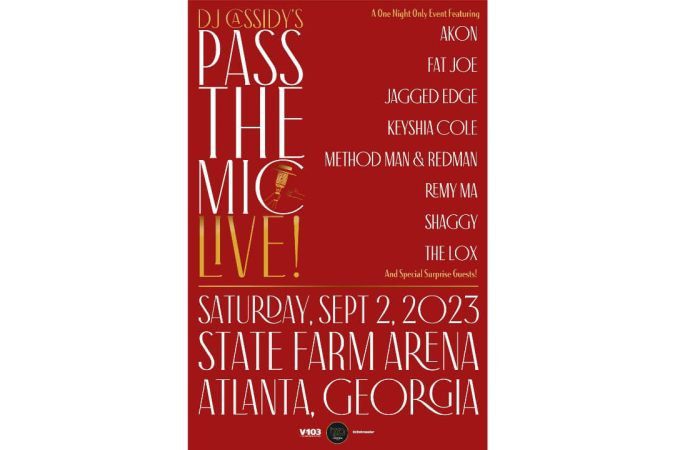 DJ Cassidy's 'Pass The Mic Live!' Heads to State Farm Arena in Atlanta on Saturday, September 2nd