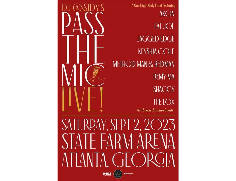 DJ Cassidy's 'Pass The Mic Live!' Heads to State Farm Arena in Atlanta on Saturday, September 2nd