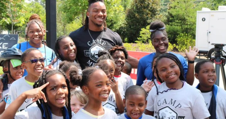 Atlanta Falcons' Bijan Robinson Hosts Camp MBUSA With Mercedes-Benz And YMCA
