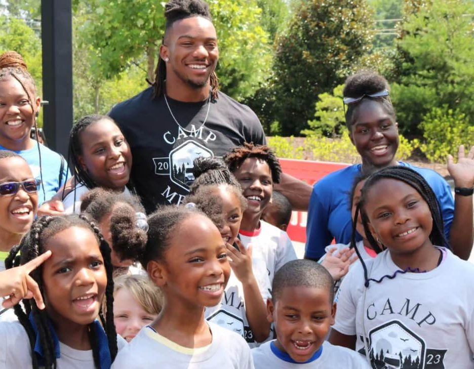 Atlanta Falcons' Bijan Robinson Hosts Camp MBUSA With Mercedes-Benz And YMCA