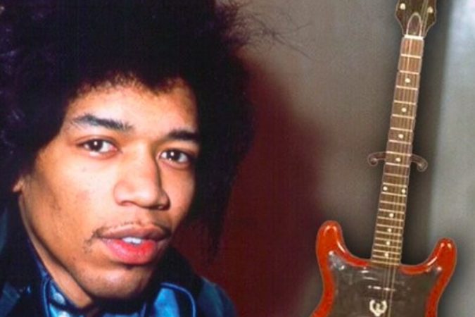 For $1.25M, You Can Own Jimi Hendrix's 1961 Epiphone Wilshire Guitar