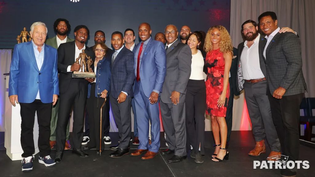 Defensive Back Jonathan Jones Receives the New England Patriots 2023 Ron Burton Community Service Award