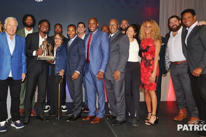 Defensive Back Jonathan Jones Receives the New England Patriots 2023 Ron Burton Community Service Award