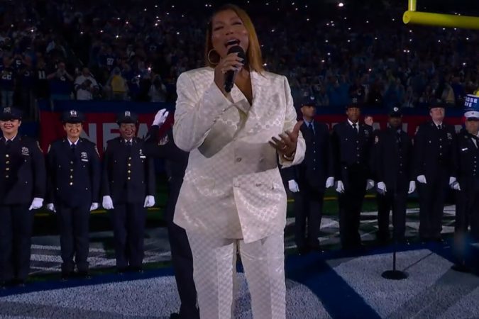 Queen Latifah Leaves Fans Shocked With Vocal Prowess After Singing National Anthem at Giants-Cowboys NFL Game