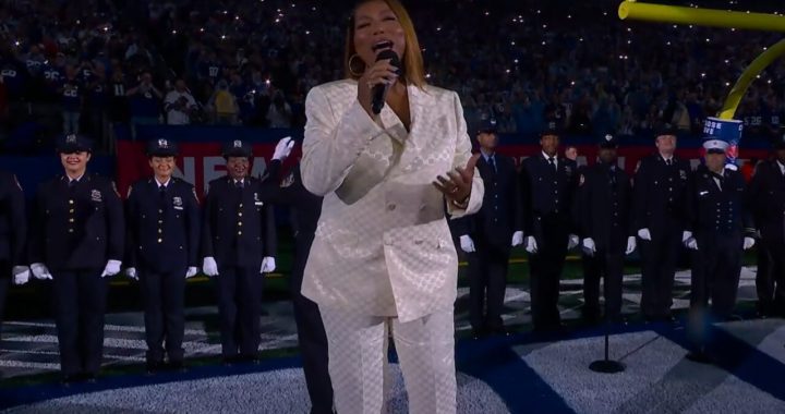Queen Latifah Leaves Fans Shocked With Vocal Prowess After Singing National Anthem at Giants-Cowboys NFL Game