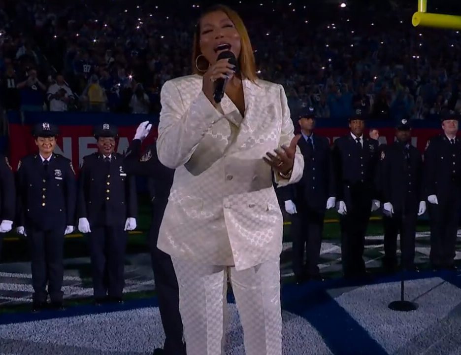 Queen Latifah Leaves Fans Shocked With Vocal Prowess After Singing National Anthem at Giants-Cowboys NFL Game