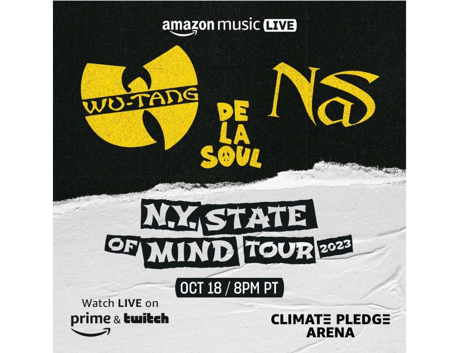 Wu-Tang Clan & Nas’ ‘N.Y. State of Mind Tour' w/ Special Guest De La Soul Coming to Amazon Music on October 18
