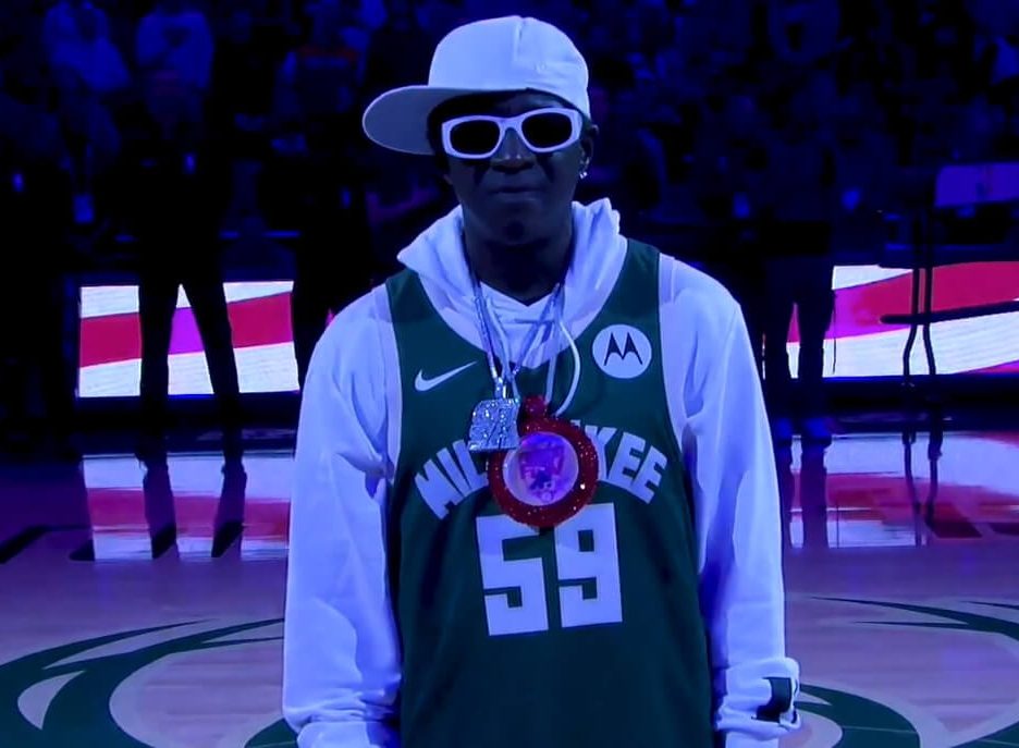 Flavor Flav Sings National Anthem At Milwaukee Bucks Home Opener
