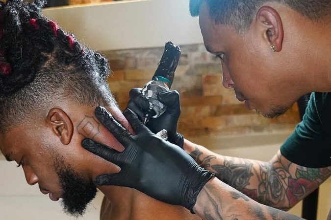 Damar Hamlin Gets Tattoo On His Neck To Commemorate Surviving Cardiac Arrest On Football Field Last Year