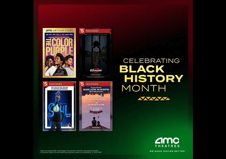 $5 Movies Available At AMC Theatres For Black History Month