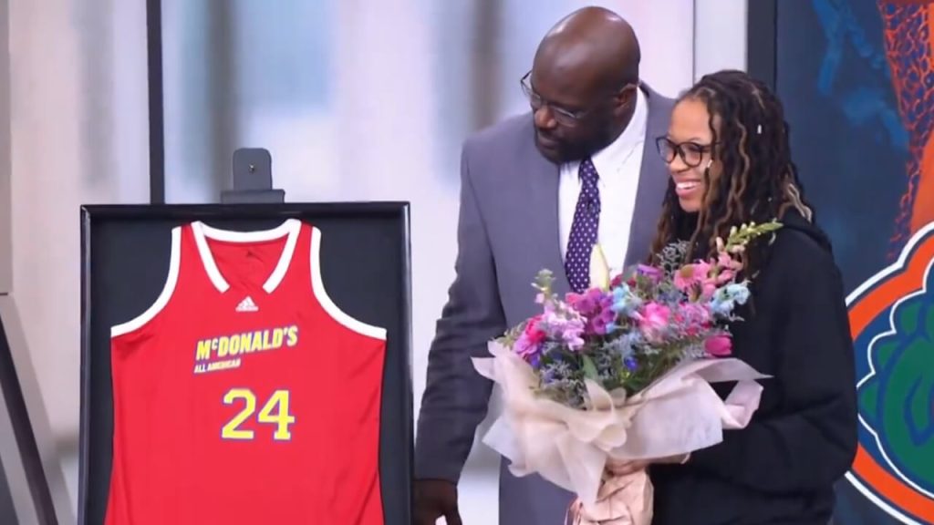 Shaq Presents Daughter Me’Arah With 2024 McDonald’s All-American Jersey