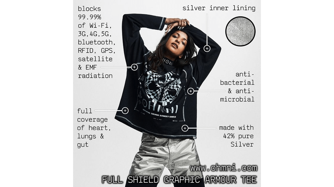 M.I.A. Launches Radiation, WiFi And 5G Blocking Clothing Line