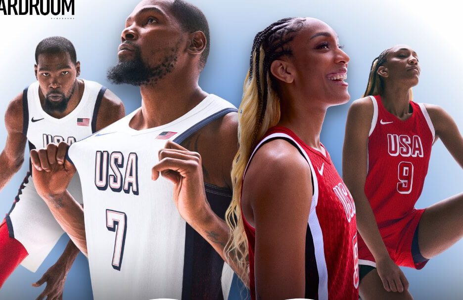 Kevin Durant And A'ja Wilson Show Off USA Basketball Jerseys For Upcoming Olympics