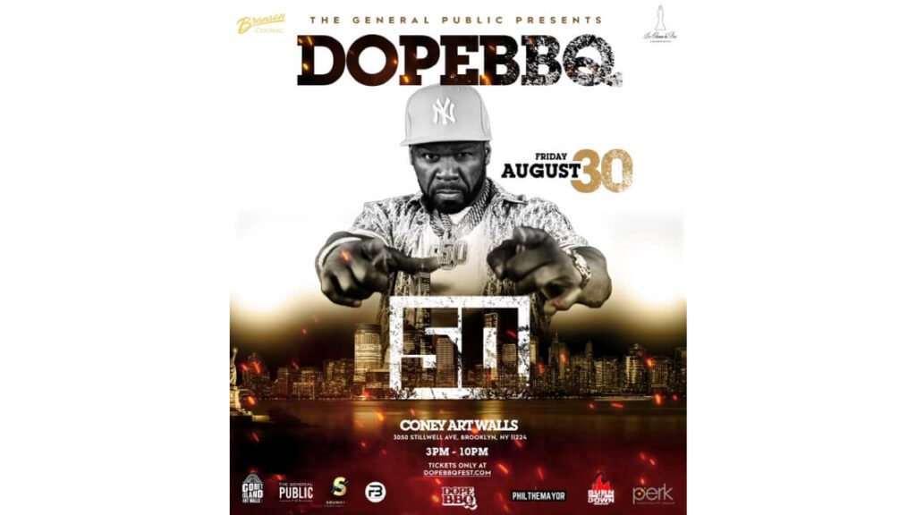 DOPE BBQ Announces 50 Cent To Headline On August 30