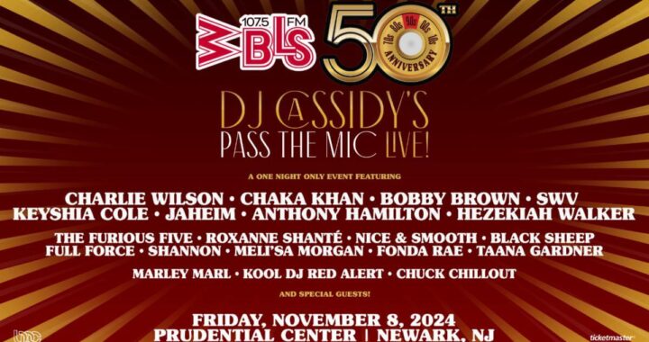 WBLS Celebrating 50th Anniversary with DJ Cassidy’s Pass the Mic Live! on November 5