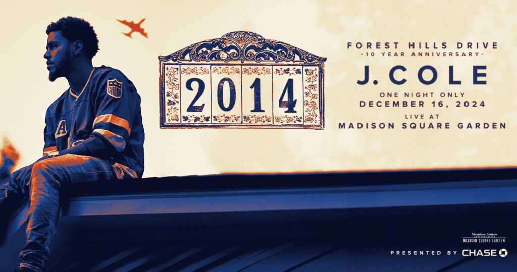 J. Cole Announces 10-Year Anniversary Show for 2014 Forest Hills Drive