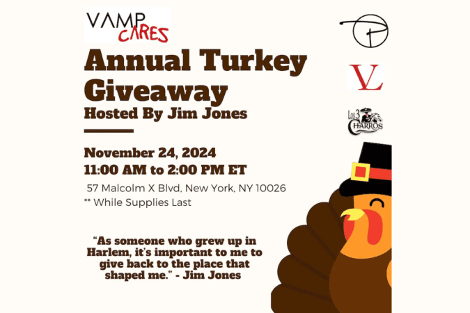 Jim Jones Hosting Turkey Giveaway in Harlem on Sunday, November 24th