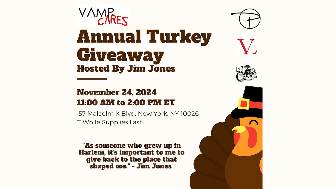 Jim Jones Hosting Turkey Giveaway in Harlem on Sunday, November 24th