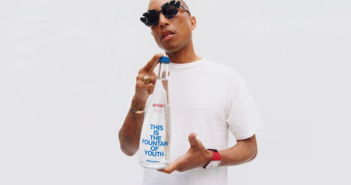 evian and Pharrell Williams Unveil Limited-Edition 'Fountain of Youth' Bottles