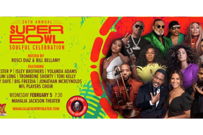 February 5: 26th Super Bowl Soulful Celebration Hosted by Bill Bellamy and Rocsi Diaz
